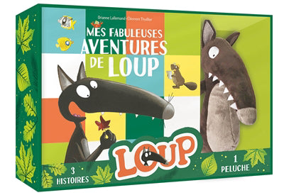 COFFRET LOUP + PELUCHE