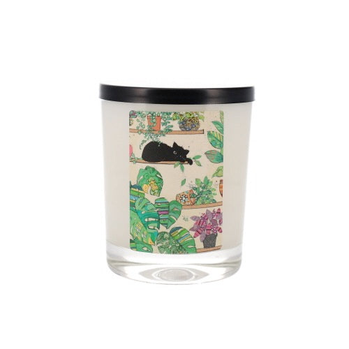 BOUGIE PARFUMEE CHAT NOIR FLEUR DE COTON