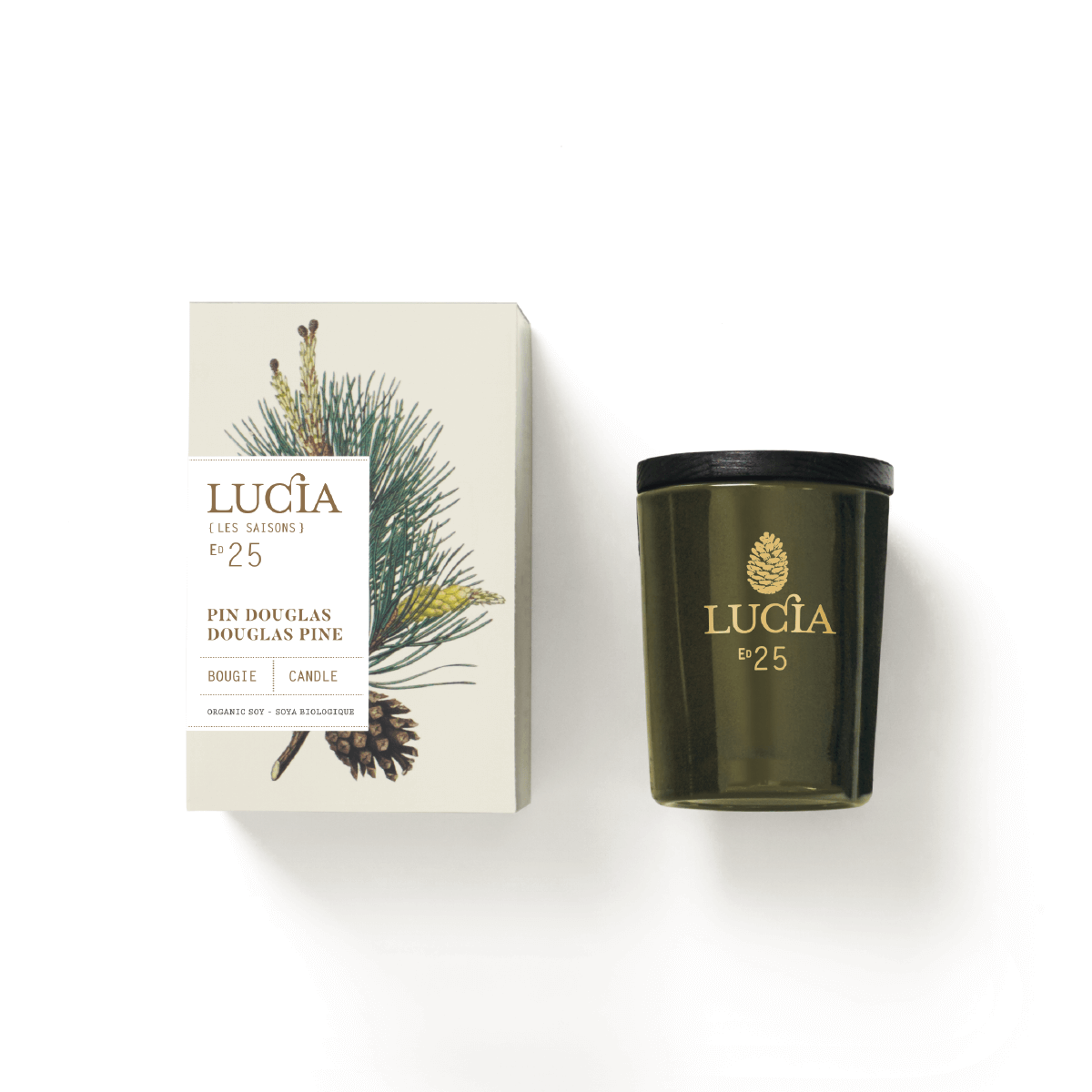 CHANDELLE PARFUMÉE PIN DOUGLAS LES SAISONS - LUCIA